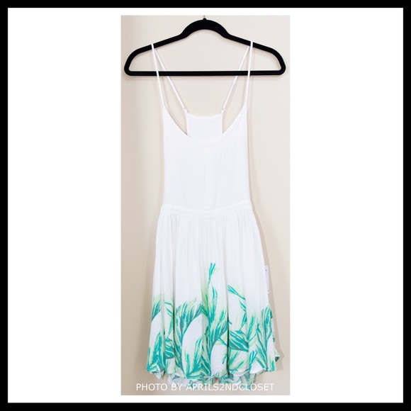 FREE PEOPLE BOHO PRINT WHITE SLIP MINI DRESS A3C - Picture 4 of 8